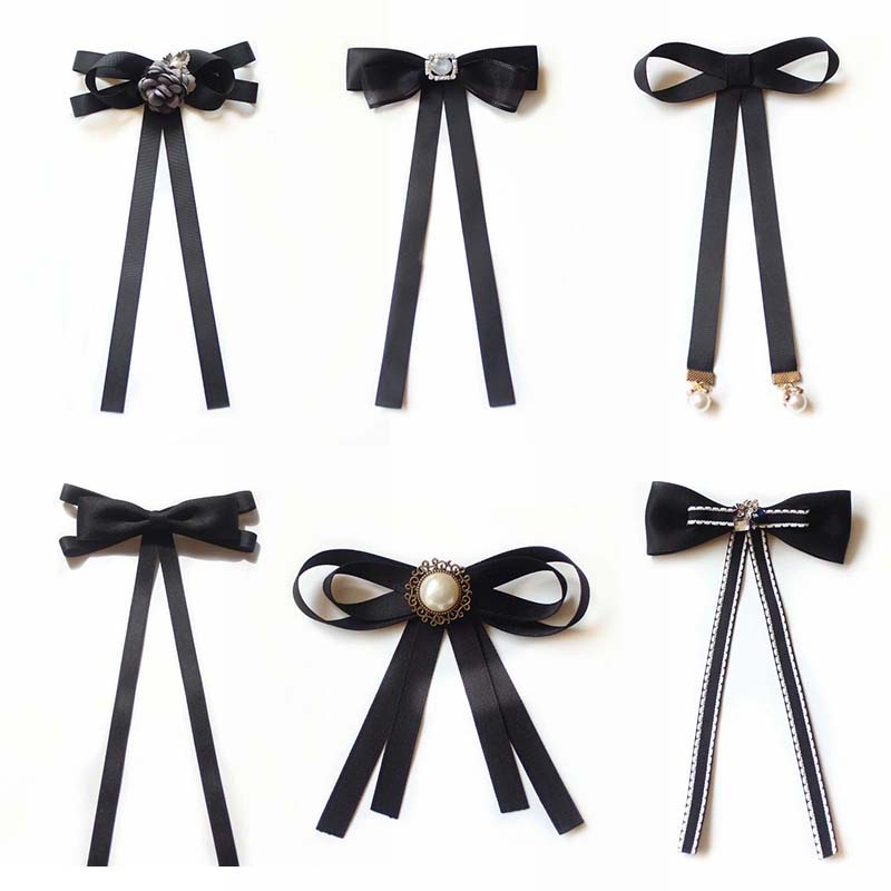 Nơ Cài Cổ Áo Thiết Kế Hình Hoa Dễ Thương Dành Cho Nữ