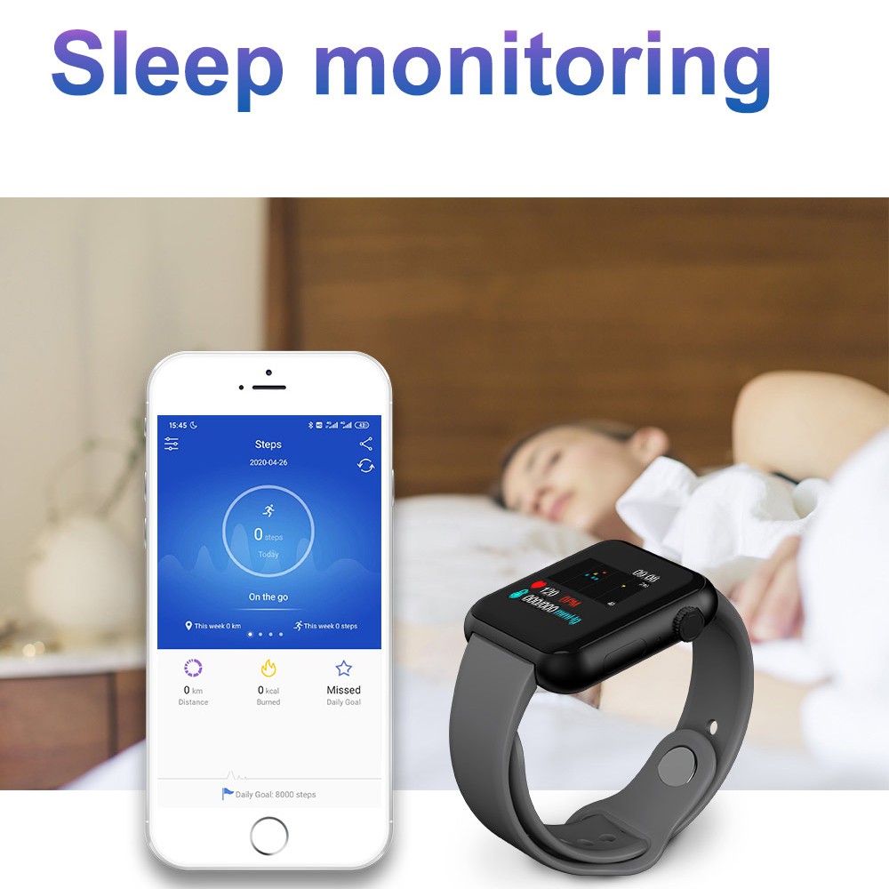 Đồng Hồ Thông Minh V6 Cảm Ứng Bluetooth Chống Nước Pk Y68 V6 X6 X7 D28 D20 L18 D18 Iwo12 Iwo Hw12 W26 W26 W26m46 W1656