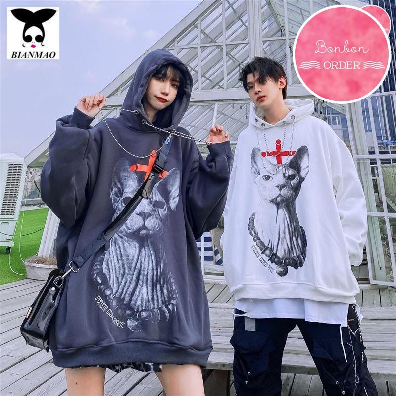 [Nhập mã BONBON5 giảm 5% đơn 180K] ÁO HOODIE HÌNH MÈO CỰC NGẦU