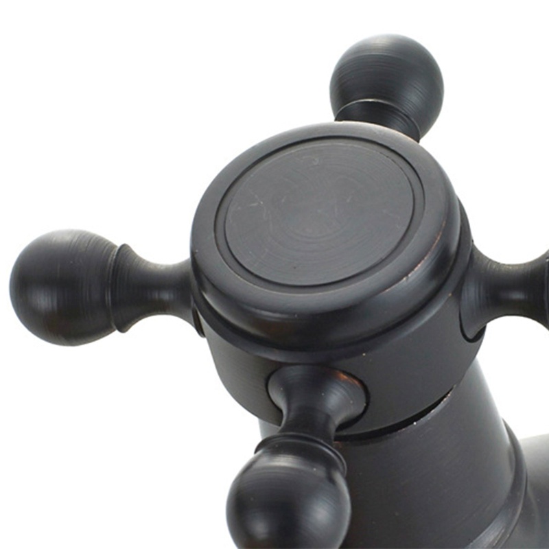 Vòi Nước Bồn Cầu Bằng Đồng Thau Màu Đen Trang Trí Sân Vườn