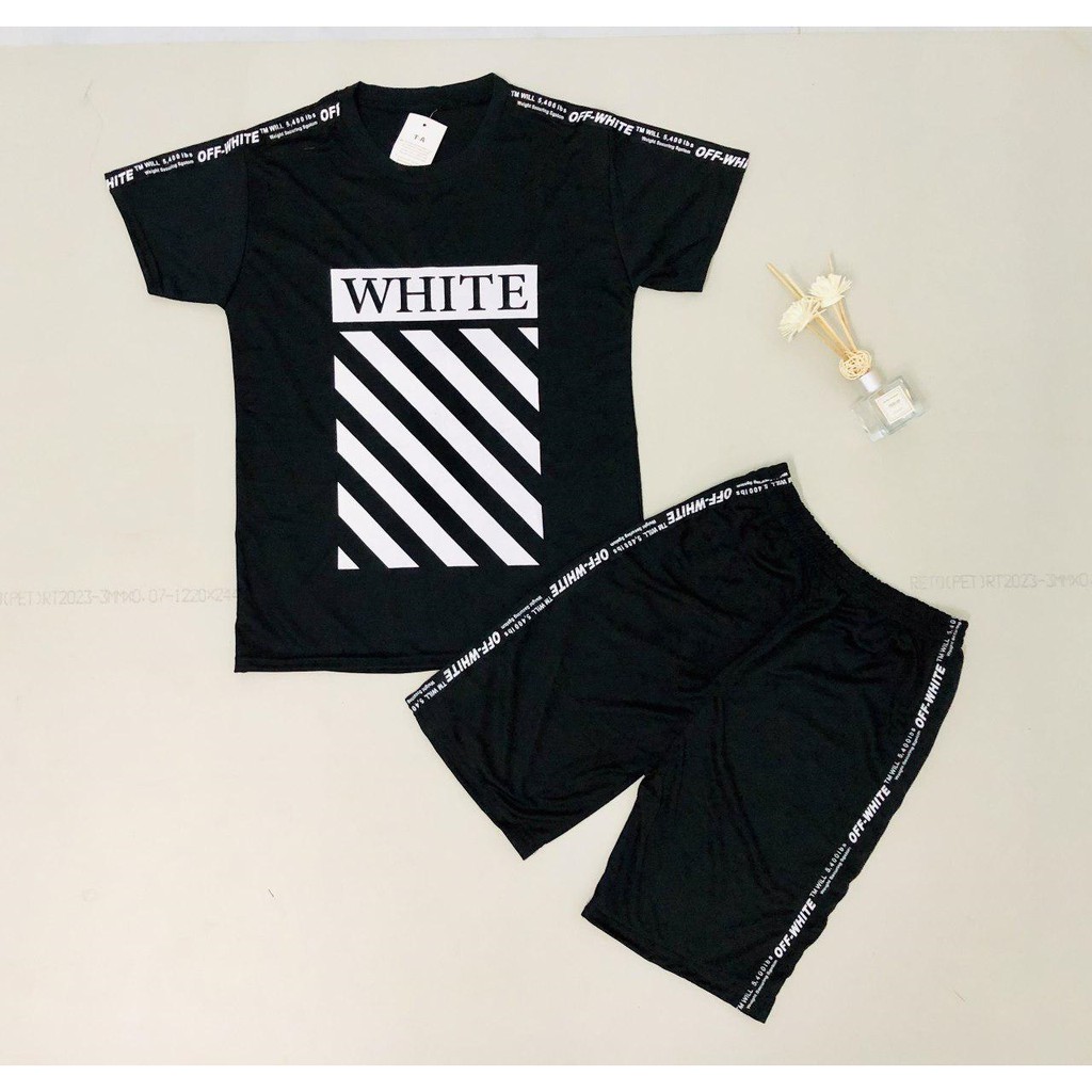 [Freeship từ 99k] bộ hè nam thời trang off white đen | BigBuy360 - bigbuy360.vn
