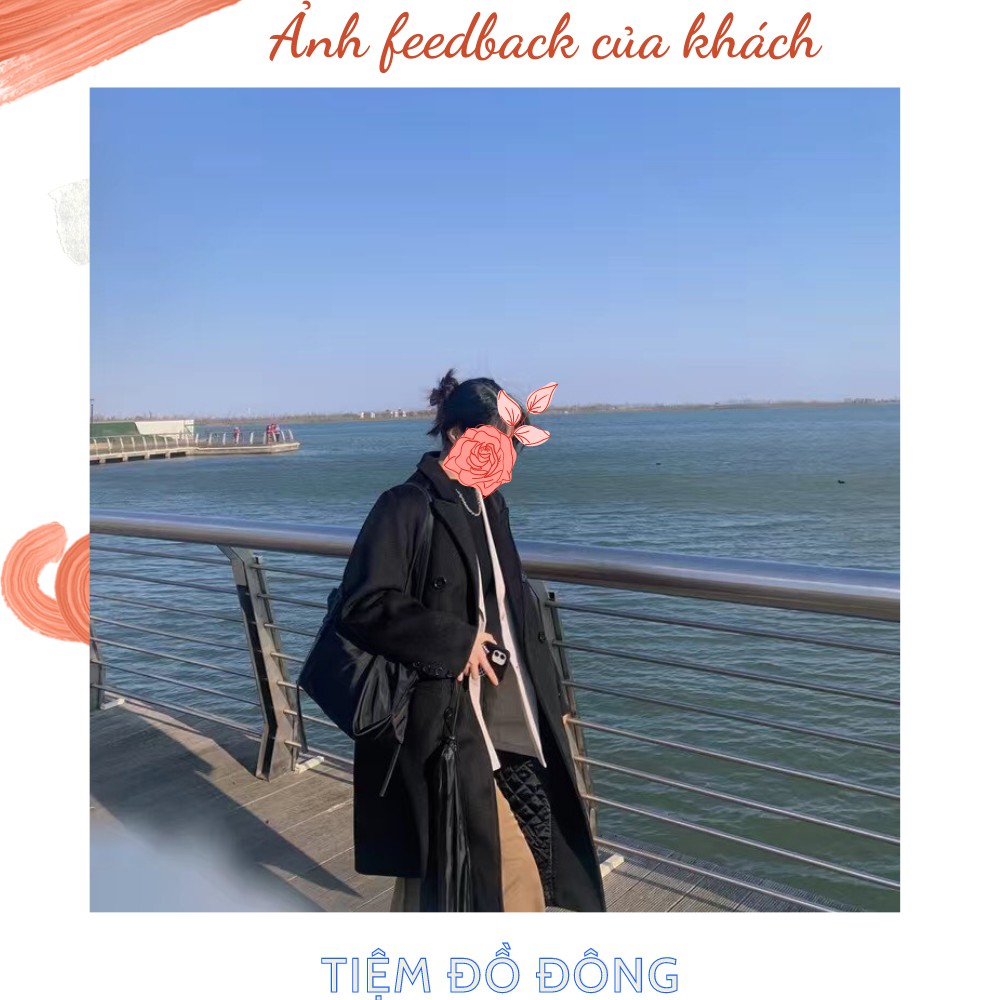 (Sẵn) Áo dạ dáng dài Hàn quốc (Kèm Ảnh Thật) | BigBuy360 - bigbuy360.vn