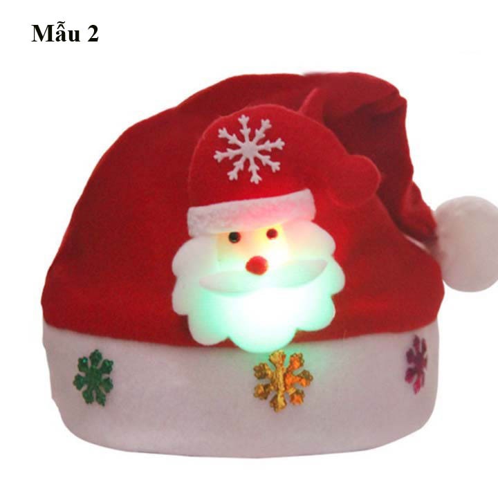 Mũ noel có đèn LED cực cool, bán lẻ giá sỉ