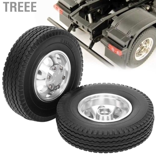 Bộ 2 bánh xe trước RC 7 nan hoa thích hợp cho đồ chơi Tamiya 1 / 14