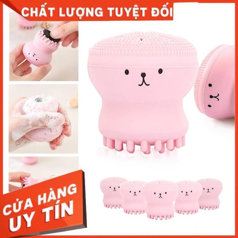 [FreeshipMax] Sữa Rửa Mặt Laikou Nhật Bản 50g + Cọ Rửa Mặt Hình Bạch Tuộc Chất Lượng Cao