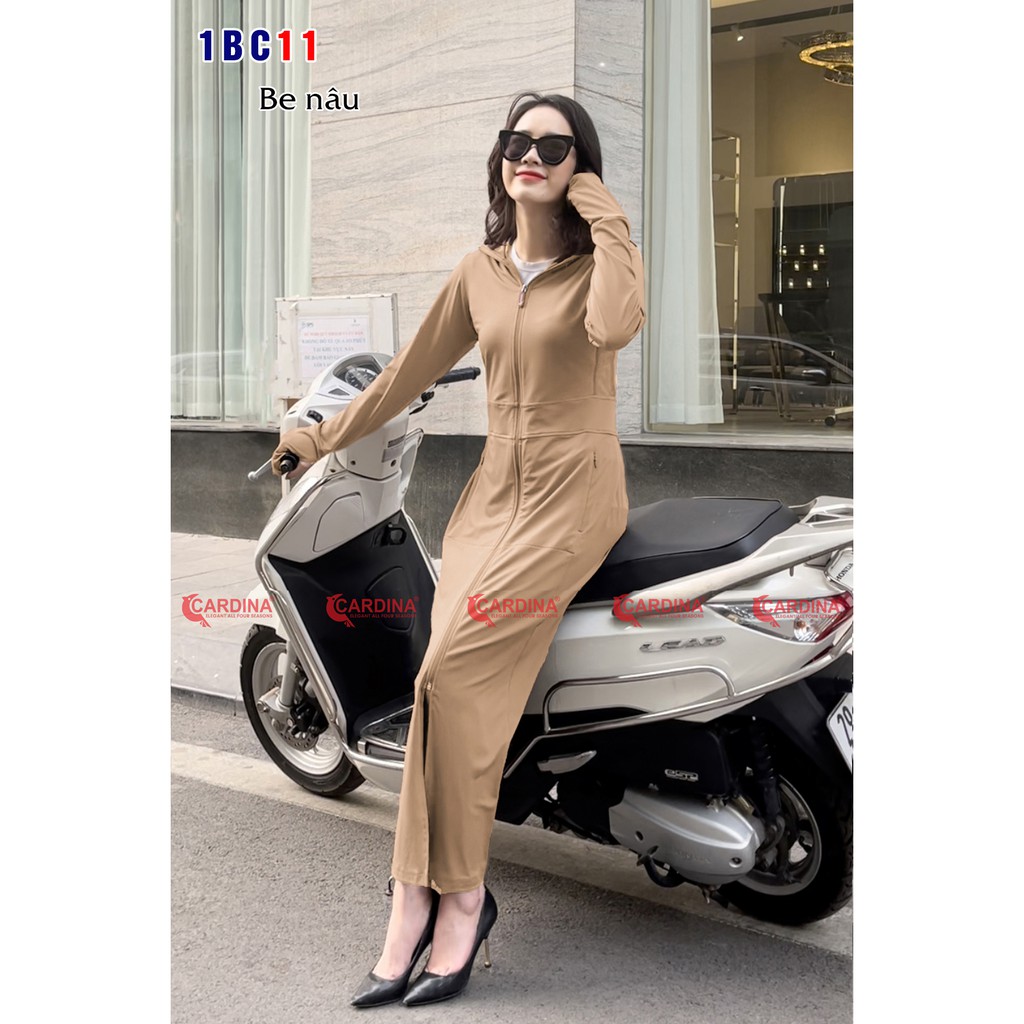 Áo choàng nắng Cardina 2 lớp chính hãng, tặng kèm khẩu trang