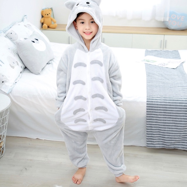 Bộ Đồ Thú Totoro Cho Bé, Bộ Đô Thú Liền Thân Totoro Trẻ Em - Người Lớn