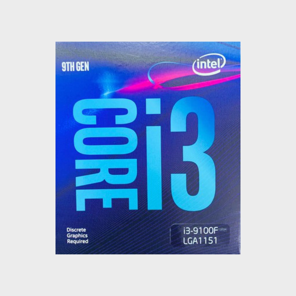 CPU Intel Core i3-9100F (3.6Ghz, 4 nhân 4 luồng, 6MB Cache, 65W)