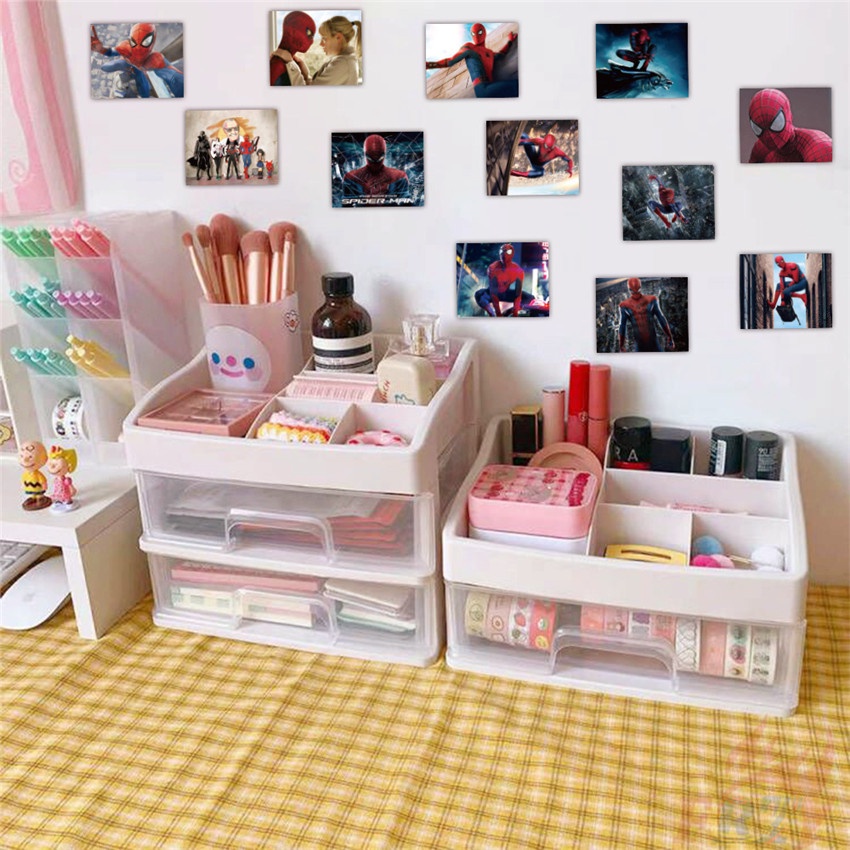 52 Cái / Bộ ☆ Áp Phích Dán Hình Người Nhện Mini Độc Đáo ☆ Miếng Dán Đề Can Chống Thấm Nước Thời Trang Tự Làm