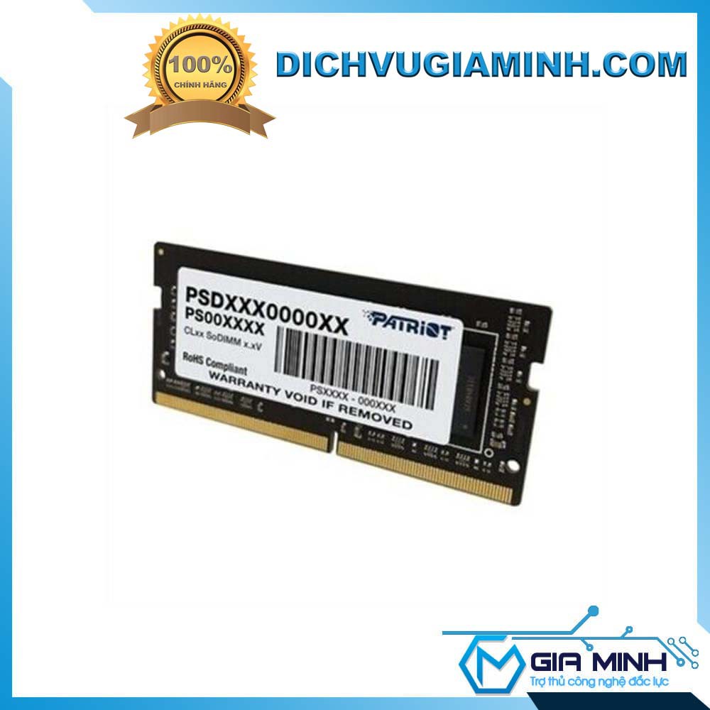 Ram Laptop Thương Hiệu Mỹ Patriot 4GB 8GB 16GB – Bus 2666 Cas 19 DDR4