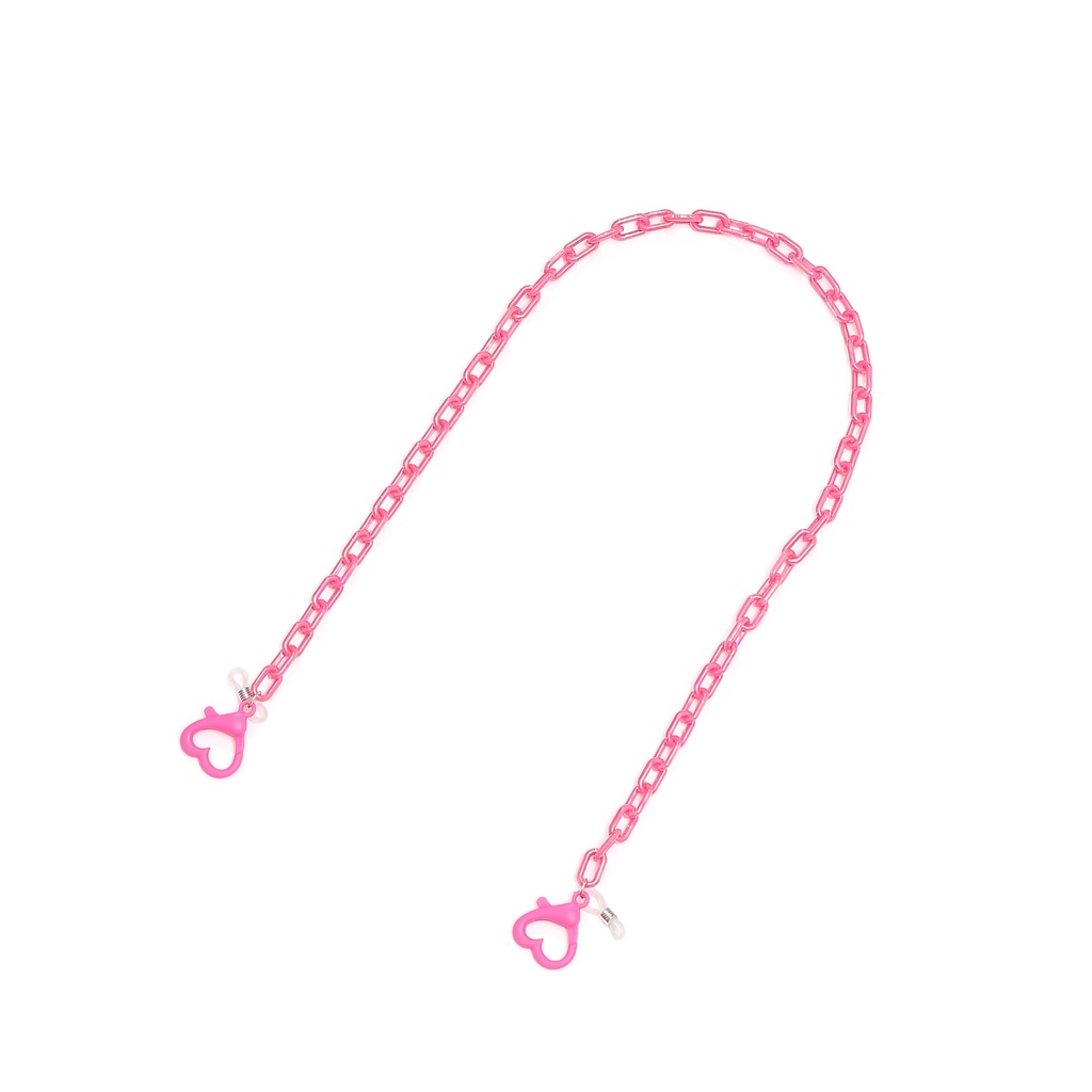 Dây Xích acrylic Nối Dài Mặt Kính Có Khóa Hình Trái Tim diy Cho Người Lớn/Trẻ Em