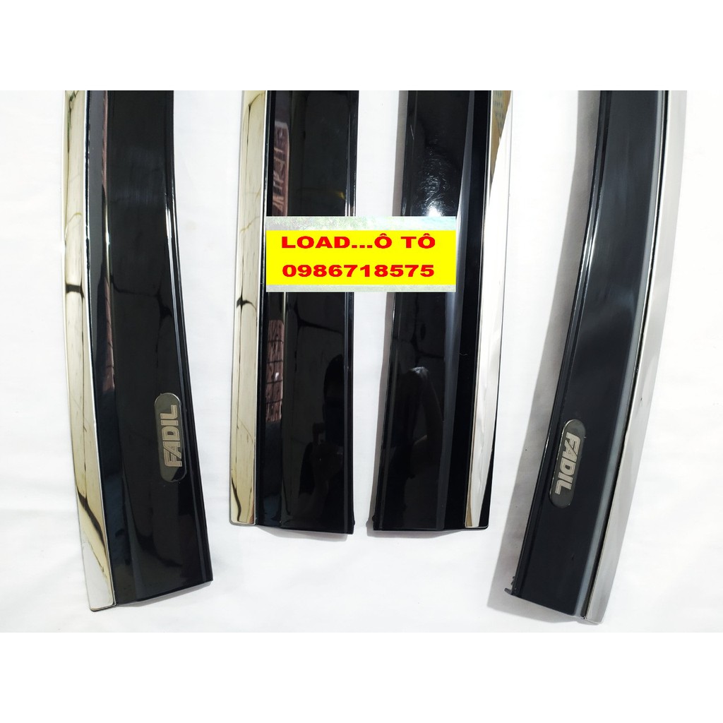 Vè Che Mưa Xe Vinfast Fadil Loại 1 Mẫu Chỉ Inox Sáng Bóng Cao Cấp, Sẵn Keo Dán 3M