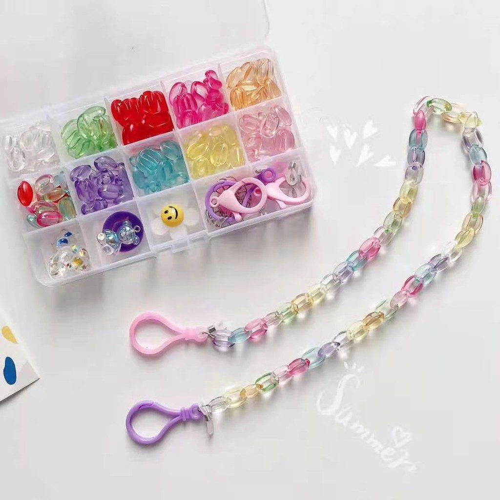 Vòng cổ acrylic màu kẹo xinh xắn