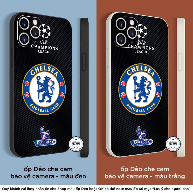 ⚽Ốp Lưng In Logo Chelsea Màu Xanh Đẹp ⚽Ốp The Blues cao cấp iphone 13 12 11 Pro Max 6s 6 7 8 Plus X Xr Xs Max BONGDA187