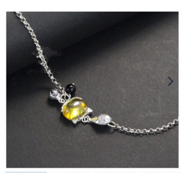 Lắc tay dây mềm hồ ly nhiều màu bạc thật