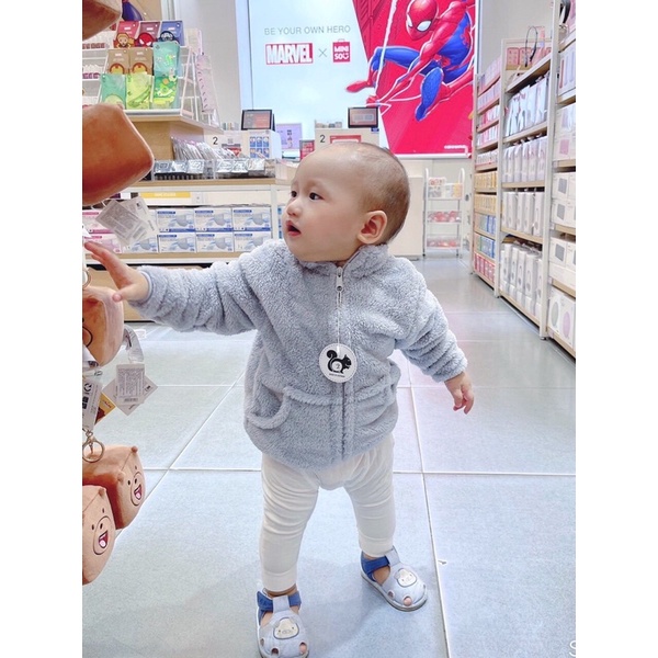 Áo khoác lông dày, mềm cho bé trai bé gái size đến 25kg