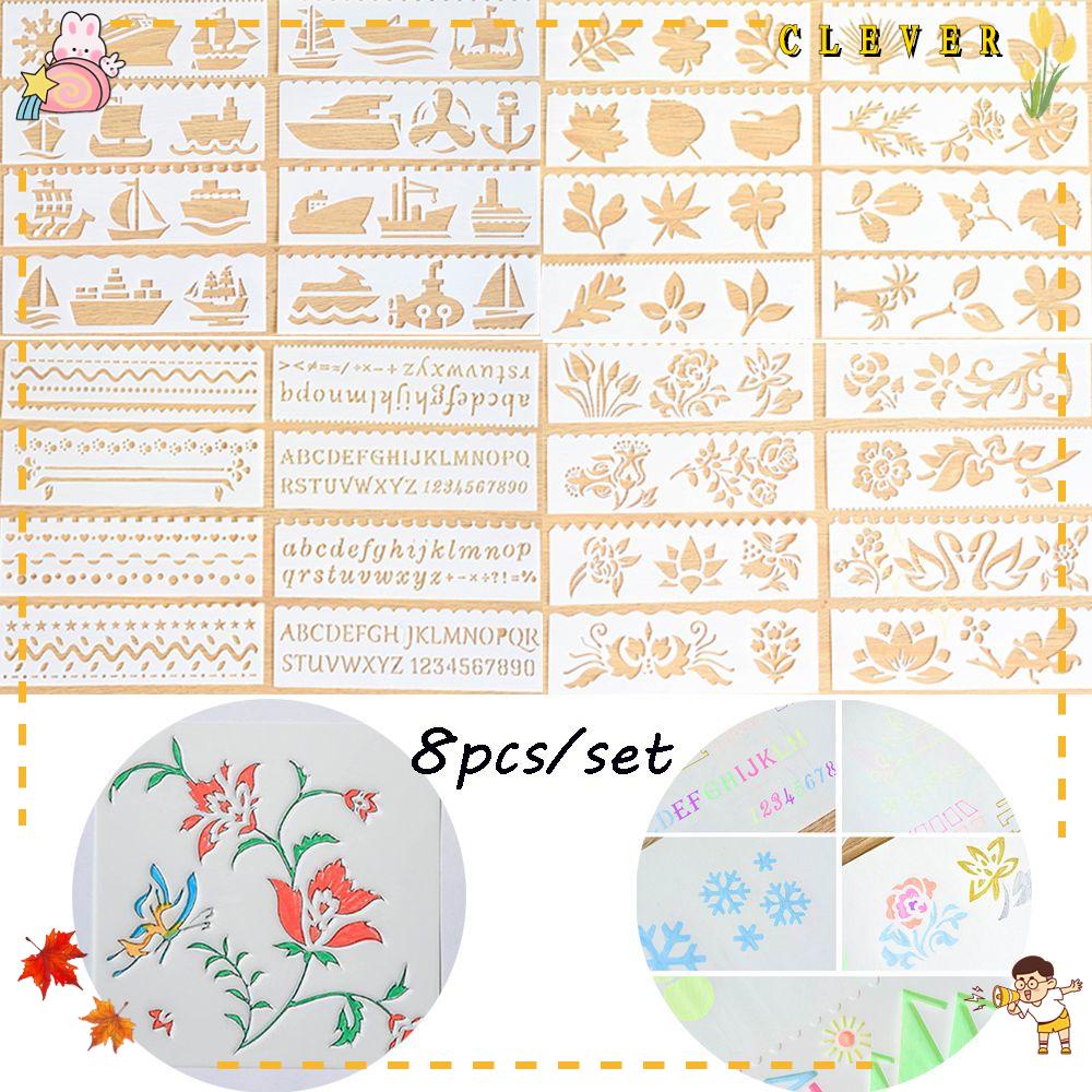 Bộ 8 khuôn cắt in nổi dùng cho trang trí thiệp