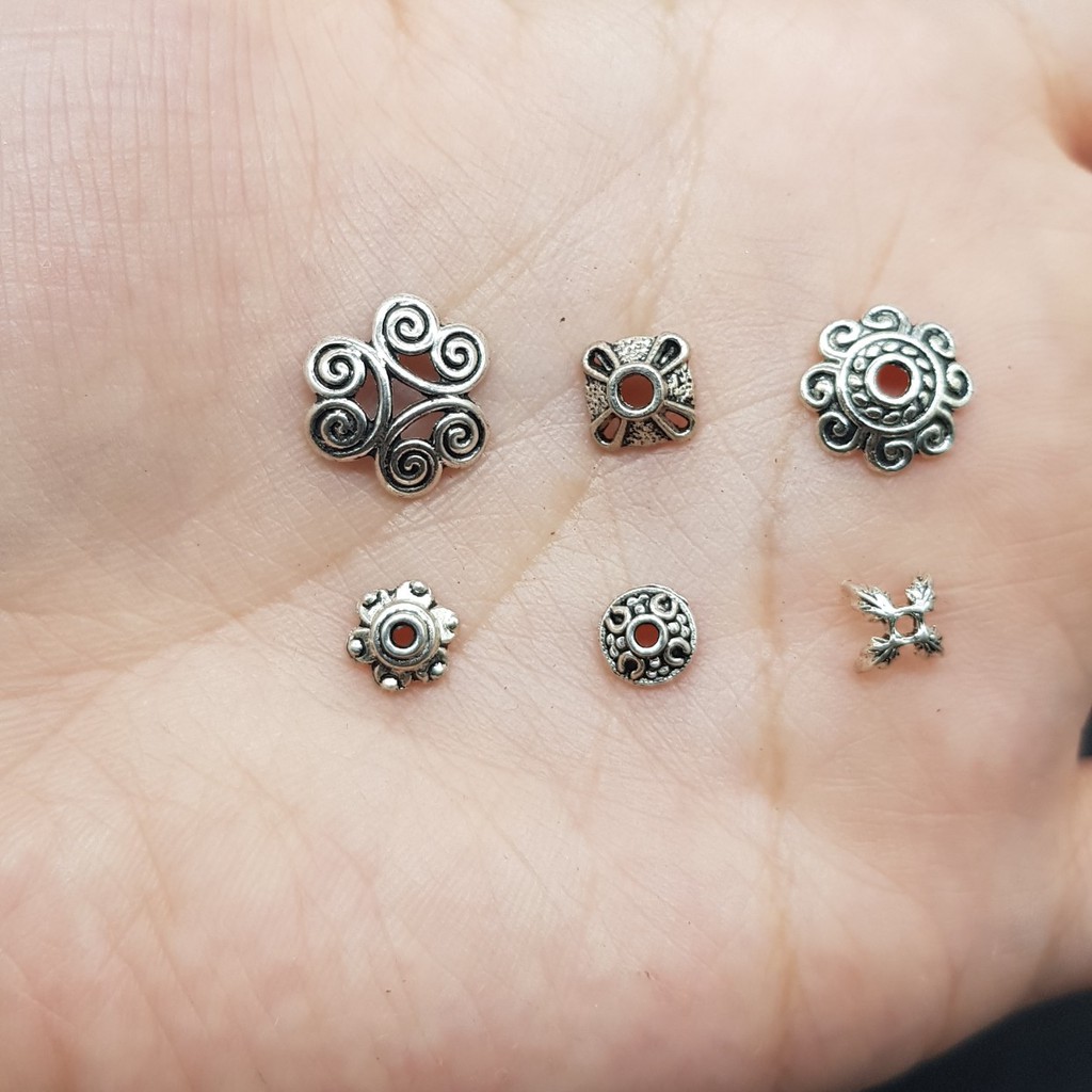 Charm Ốp Hoa phối vòng - Mỹ ký (tỉ lệ bạc 5%) | BigBuy360 - bigbuy360.vn