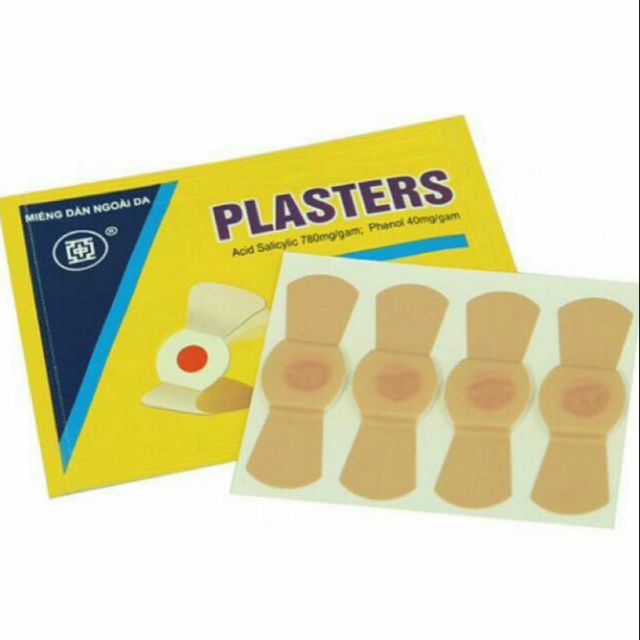 Miếng dán mụn cóc, mắt cá, mụn thịt Plasters