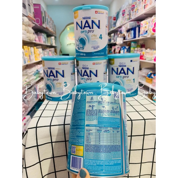 Sữa Nan Nga đủ số 1,2,3,4 lon 800g/400g