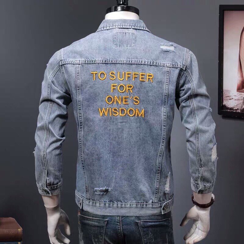 Áo khoác jean nam thời trang cao cấp, chất liệu denim thoáng mát, hàng chuẩn shop Lady-Hn Store88