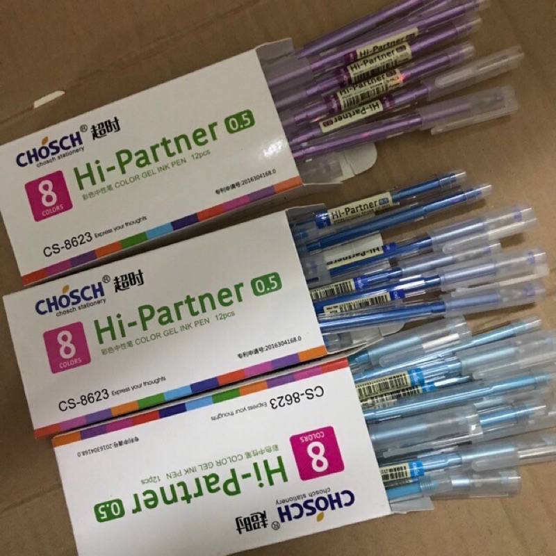 Bút gel nắp Hi-Partner CS-8623: 1 cây.