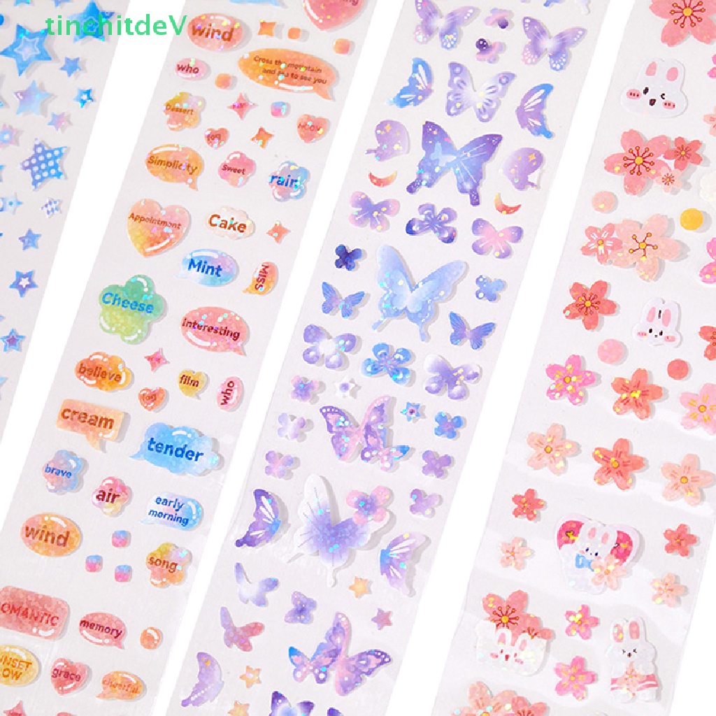 [TinchitdeV] Băng Keo Dán Trang Trí Thủ Công Cắt Laser Hình Trái Tim Dễ Thương DIY [Mới]