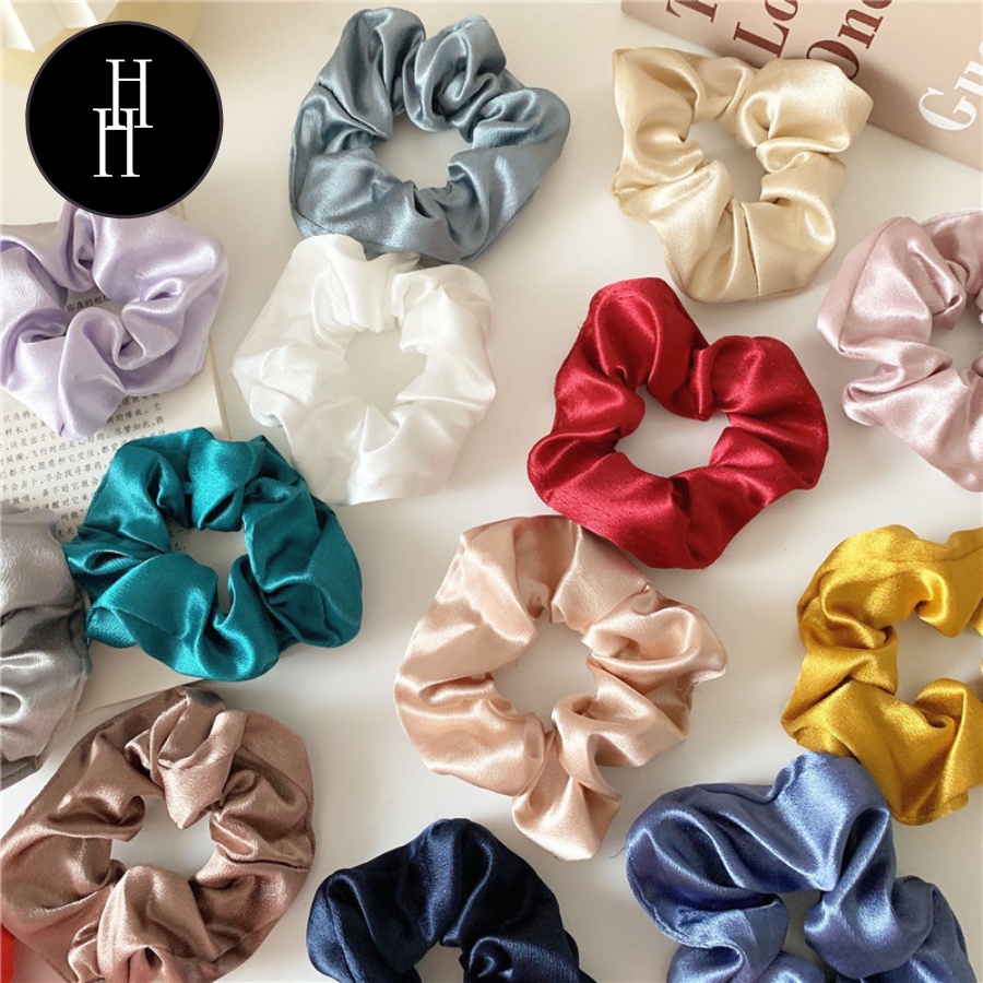 Cột tóc buộc tóc scrunchies đủ loại Hỉn Hỉn Store
