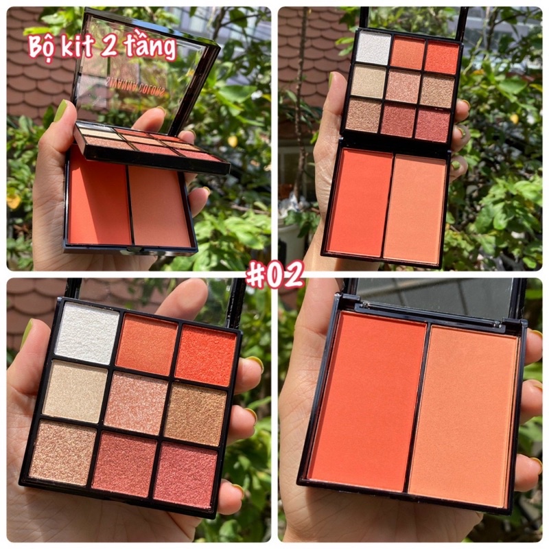 Sét phấn mắt má hồng Sivanna HF4034