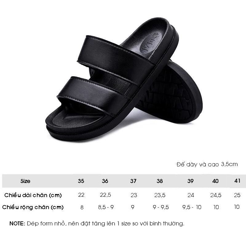 Dép Sandal đen cao su nam nữ 2 quai ngang cá tính loại 1 đi trong nhà, đi chơi, đi dạo phố siêu hót êm chân - DG2 shop9k