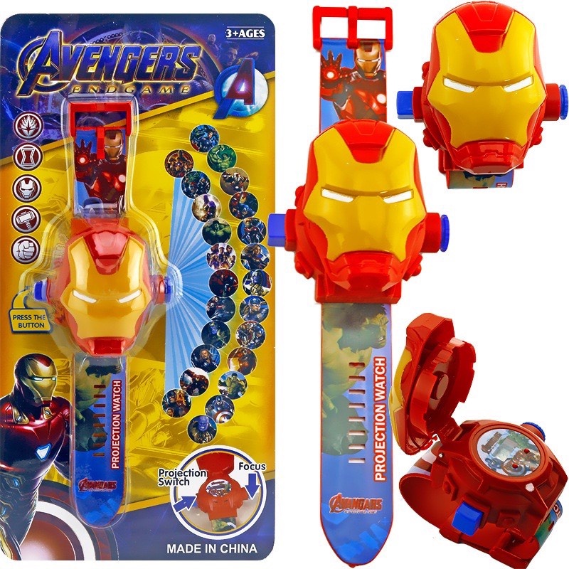 Đồng Hồ Em Bé Đôrêmon /hello kitty /spiderman/chó cứu hộ chiếu hình 3D