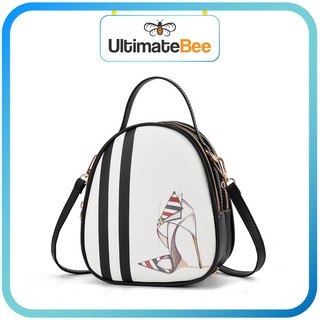 Balo Nữ Giá Rẻ,Túi Đeo Vai Thời Trang Hàn Quốc Da Mềm Nhiều Ngăn Tiện Lợi - B&G 3 Họa Tiết.