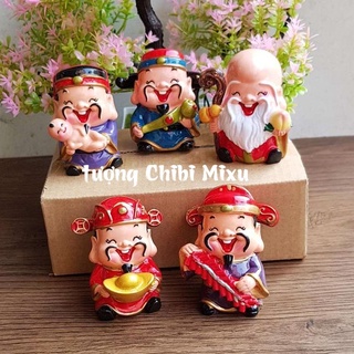   Hàng cao cấp  Tượng Ngũ Phúc Lâm Môn 6cm 