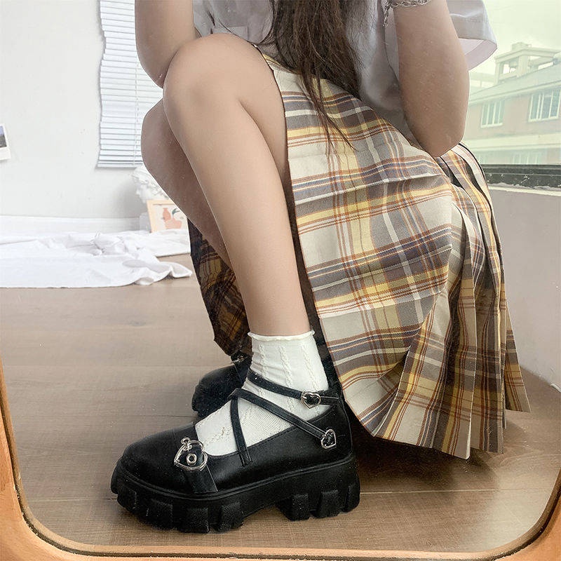 Giày Da Đế Dày Phong Cách Lolita Nhật Bản 2022