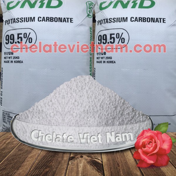 Phân bón Kali Cacbonat (K2CO3 - Kali hữu cơ) K2O = 68% (gói 1kg)