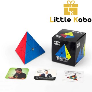 Rubik Pyraminx MoYu MeiLong M Pyraminx Magnetic Series Rubic Tam Giác Stickerless Pyramid