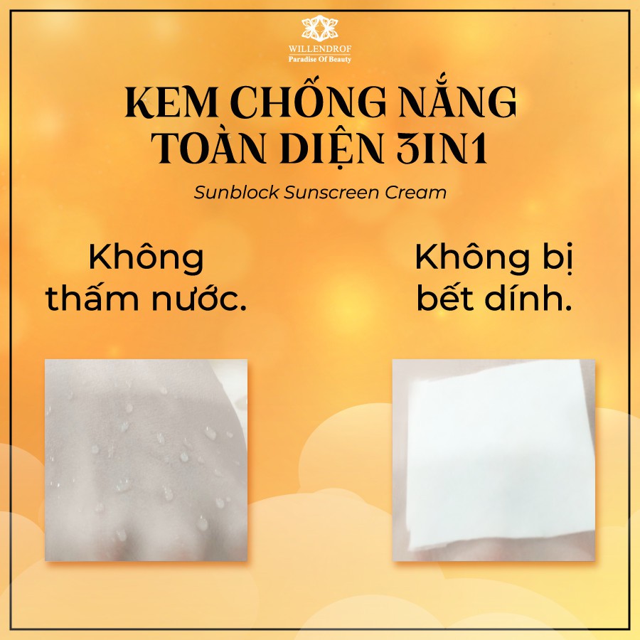 15GR KEM CHỐNG NẮNG TOÀN DIỆN 3IN1 NAM, NỮ-SUNBLOCK SUNCREEN CREAM