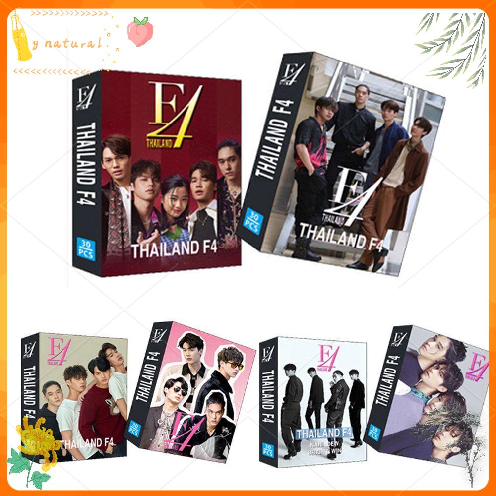 YNATURAL Collection Thai Star Cards Fans Gift Greeting Card THAILAND F4 Lomo Card Birthday Gift Dew Nani Bright Win Postcard Gifts 30pcs/set Message Card Mini Postcard