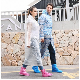 Áo mưa【Ready stock】Women Men Adult Eva Raincoat baju hujan Waterproof Jacket Rain Coat Hooded Poncho Rainwear