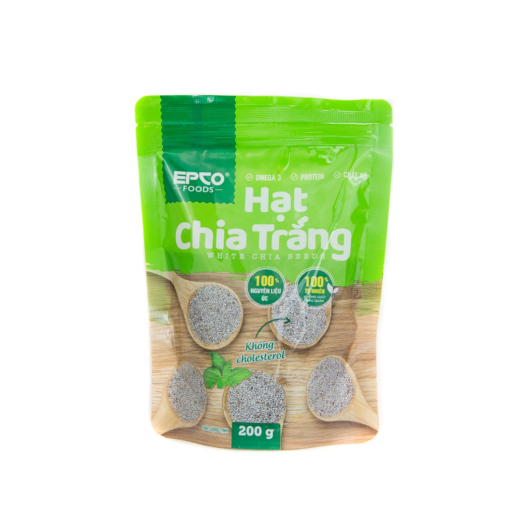 Hạt Chia Trắng Giảm Cân Epco Foods Gói 200g