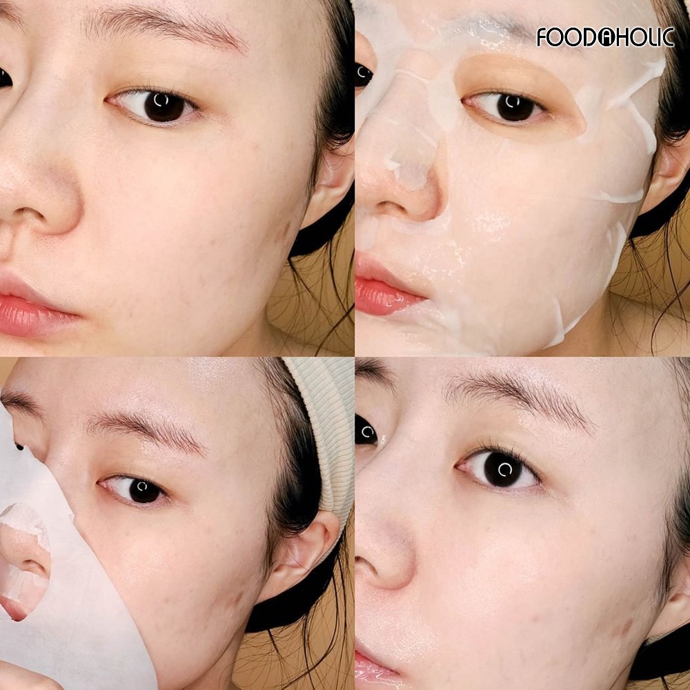 Combo 10 Mặt nạ giúp dưỡng trắng, làm đều màu da Foodaholic Beta Arbutin Whitening Mask 23ml x 10 - BETA ARBUTIN