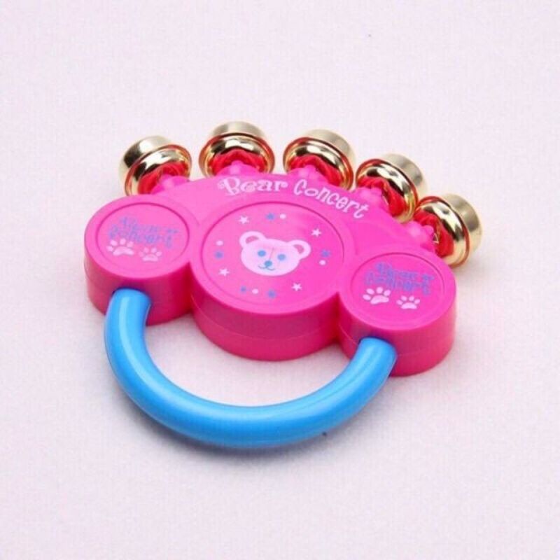 Xúc Xắc, Lục Lạc Gấu 5 Chuông Sắt Cho Bé