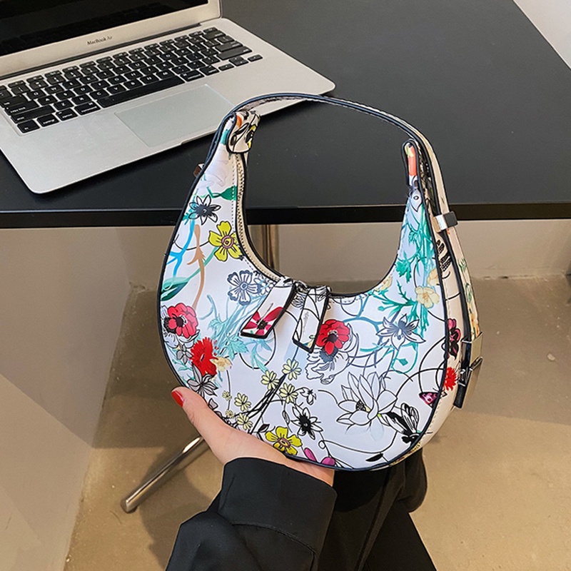 IELGY Túi Đeo Vai Họa Tiết Mặt Trăng Chất Lượng Cao Phong Cách Pháp Dành Cho Nữ