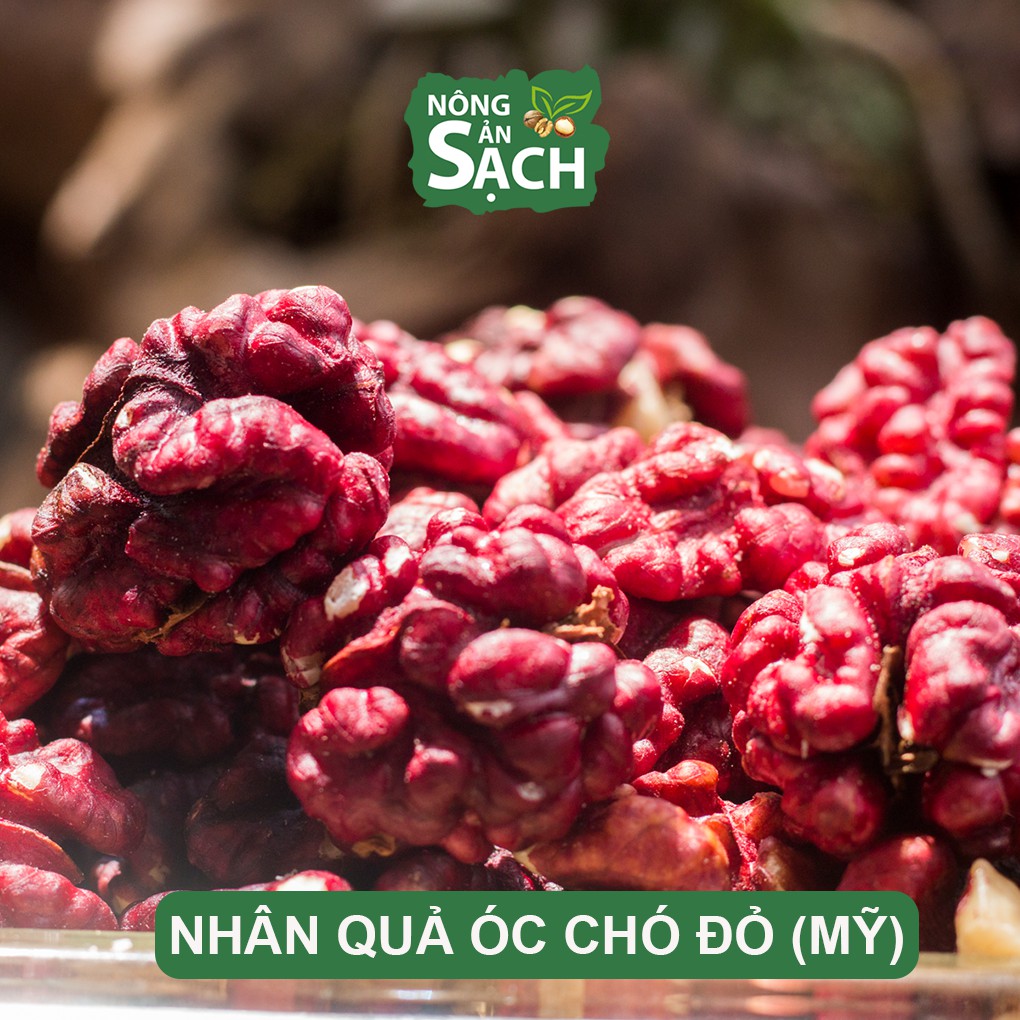 500g Nhân Óc Chó Đỏ Mỹ Nhập Khẩu 100%