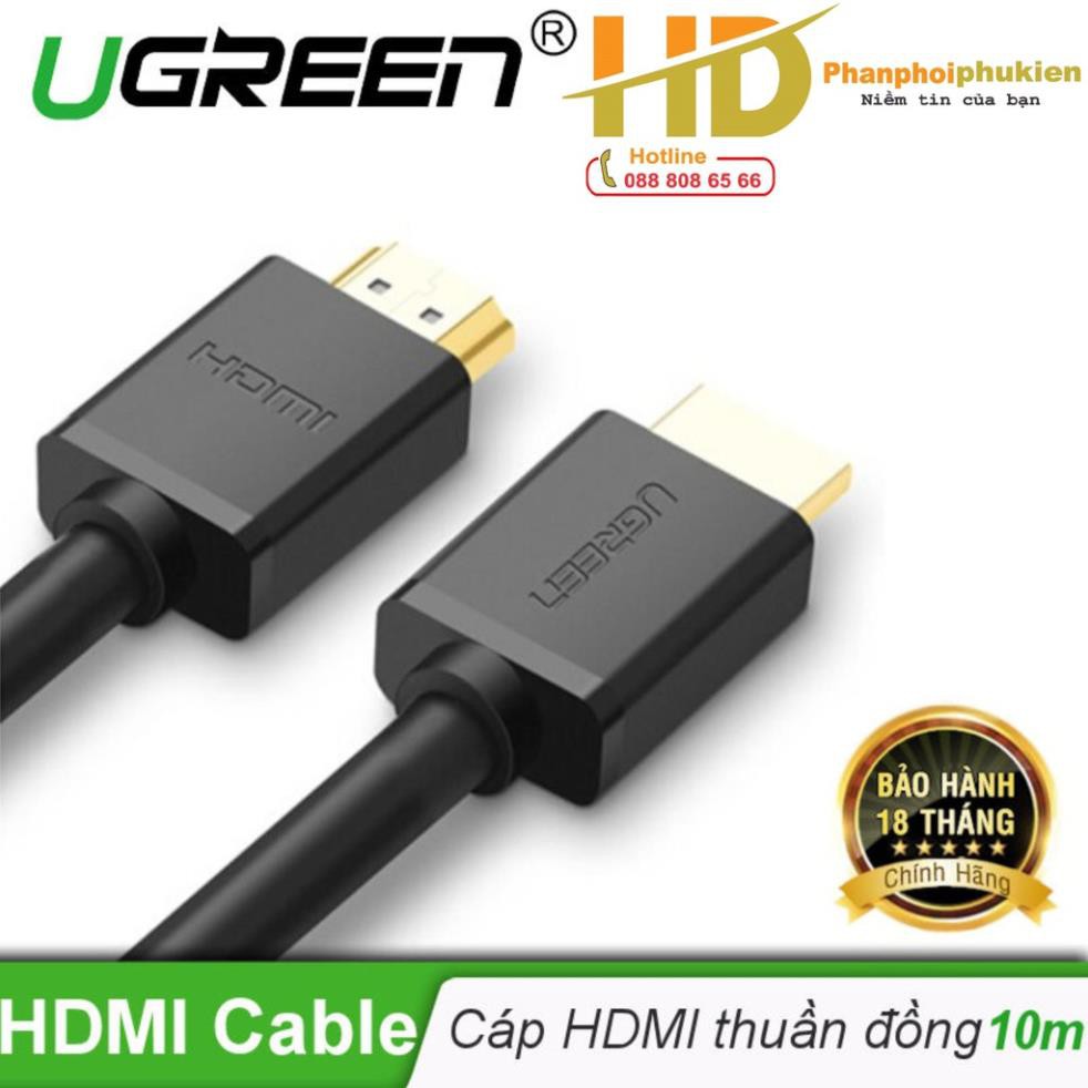 Cáp HDMI 10m ugreen 10110