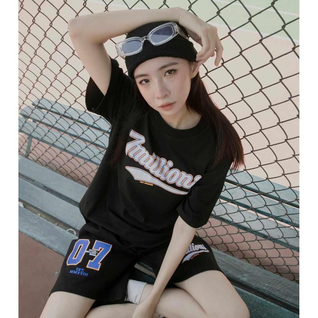 Quần short 7millions 07 Base Ball - Đen | BigBuy360 - bigbuy360.vn