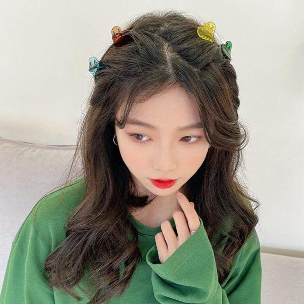 Trâm Cài Tóc Hình Trái Tim Bằng Acrylic Dễ Thương