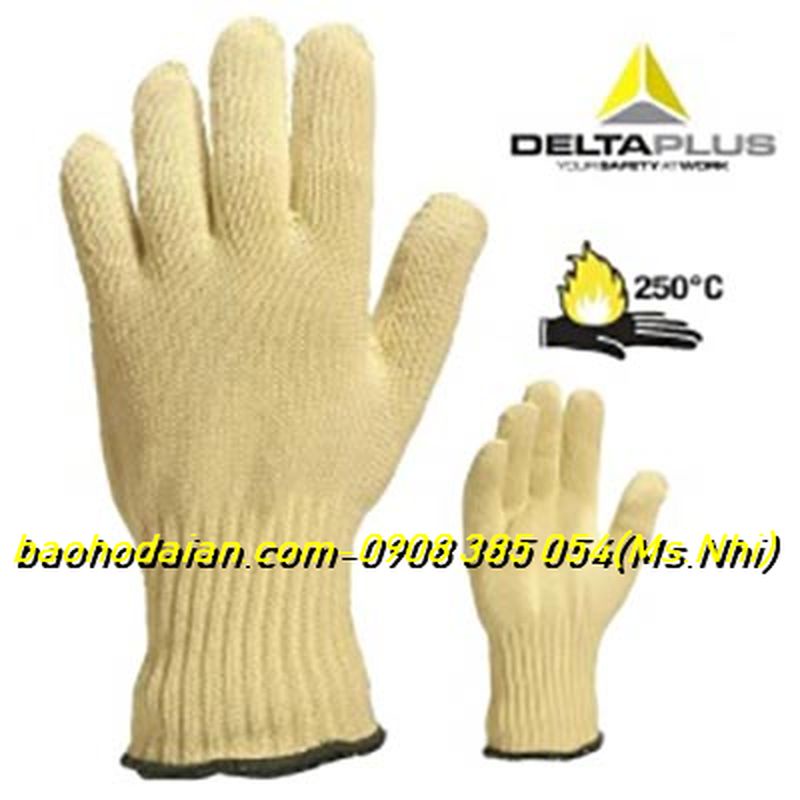 Găng tay bảo hộ chống cắt chịu nhiệt Deltaplus KPG10