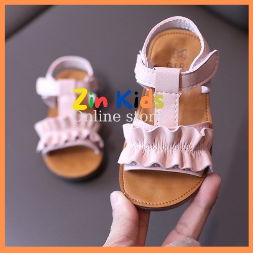 Dép xăng đan kiểu cách bé gái quai hậu nữ nhí thời trang mùa hè 2021 từ 3-56 tuổi size 26-30