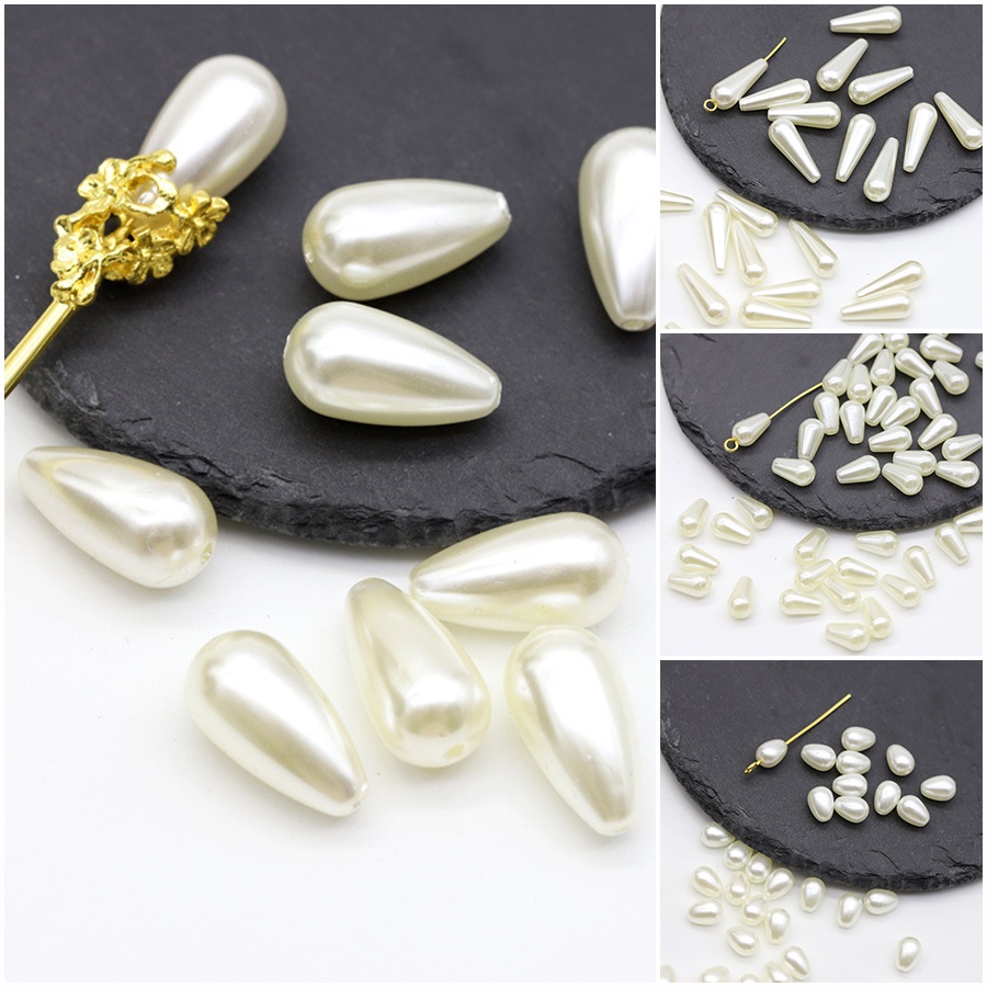 1-30 hạt giọt nước xỏ lỗ xỏ chuỗi nguyên liệu làm trâm làm trang sức cổ trang